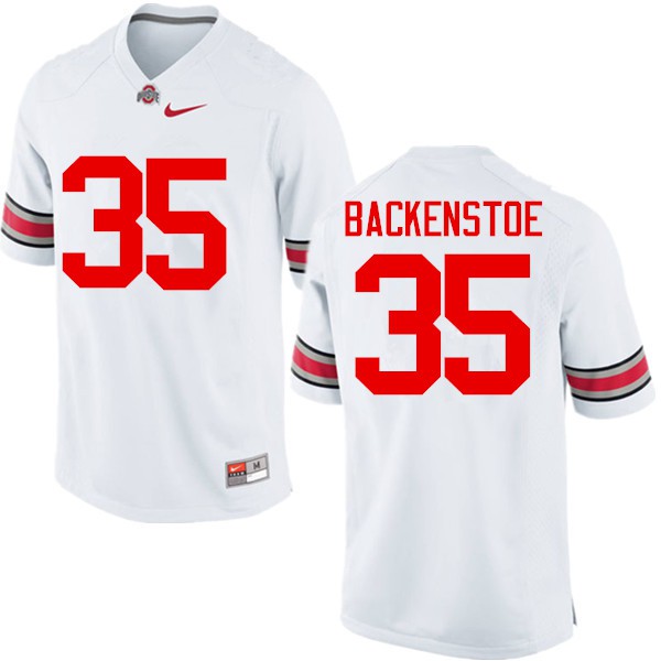 Ohio State Buckeyes #35 Alex Backenstoe Men Official Jersey White